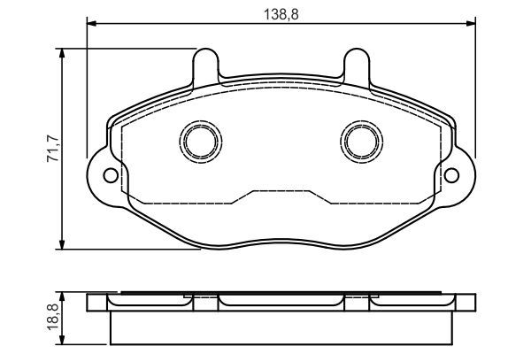 Ford Transit 1991-2000 Arası 2.5 TD, 2.0 i, 2.5 DI, 2.0 Bosch Marka Ön Balata