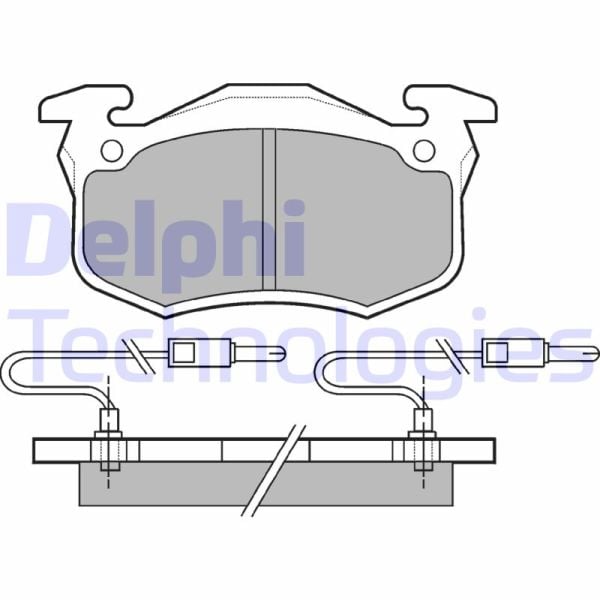 Renault Twingo 1993-2012 Arası 1.2, 1.2 16V Delphi Marka Ön Fişli Balata