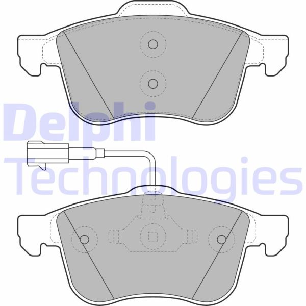 Alfa Romeo 159 2005-2012 Arası 1.9 JTS, 2.2 JTS, 1.9 JTDM 16V, 1.9 JTDM 8V Delphi Marka Ön Fişli Balata