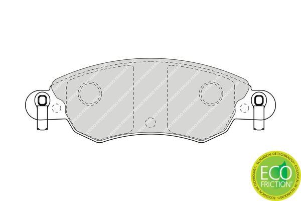 Citroen C5 2001-2008 Arası 1.8 16V, 2.0 HDi Ferodo Marka Ön Fişli Balata