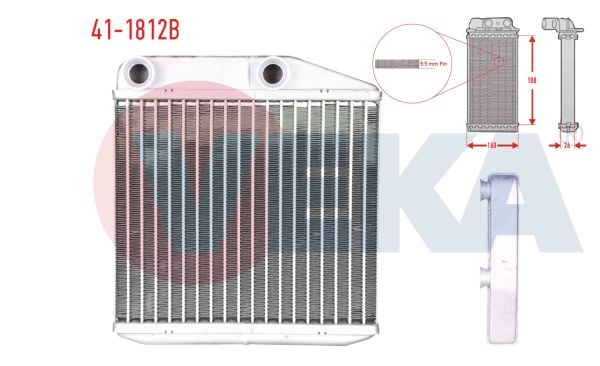 Egea 1.6 E-Torq Kalorifer Radyatör Veka 41-1812B