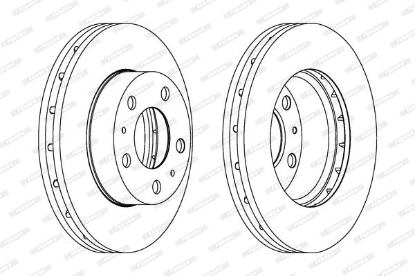 Fiat Ducato 2006-2010 Arası 150 Multijet 3,0 D, 115 Multijet 2,0 D, 150 Multijet 2,3 D, 130 Multijet 2,3 D Ferodo Marka Ön Havalı Fren Diski