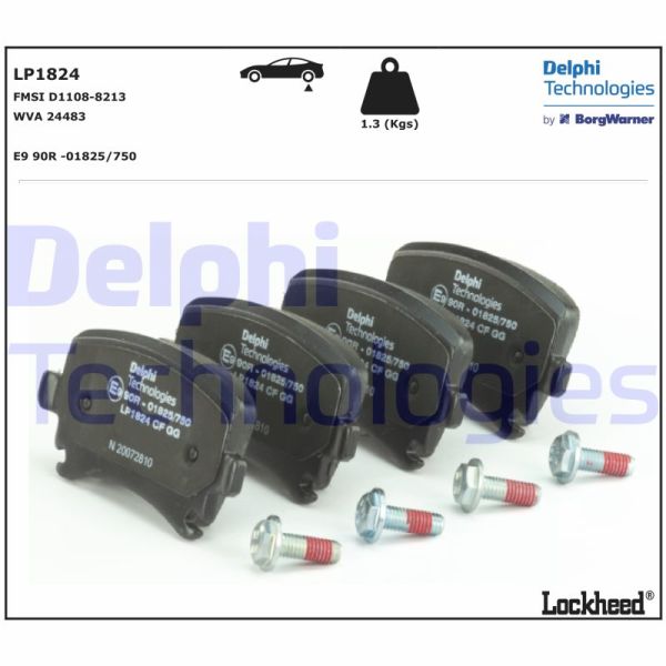 Volkswagen Golf 2004-2014 Arası 1.6 BiFuel, 1.6 TDI, 1.6 MultiFuel Delphi Marka Arka Balata