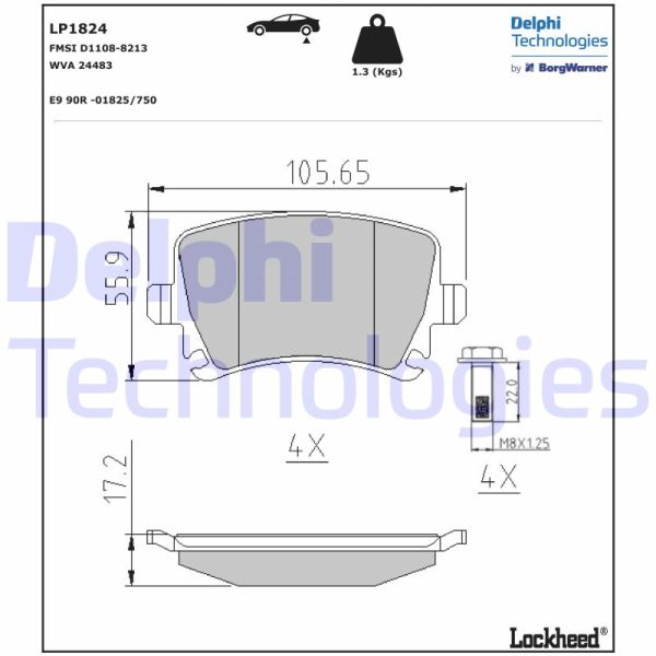 Volkswagen Caddy 2004-2015 Arası 1.9 TDI 4motion Delphi Marka Arka Balata
