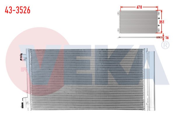 Megane III 1.5 dci Klima Radyatörü Veka 43-3526