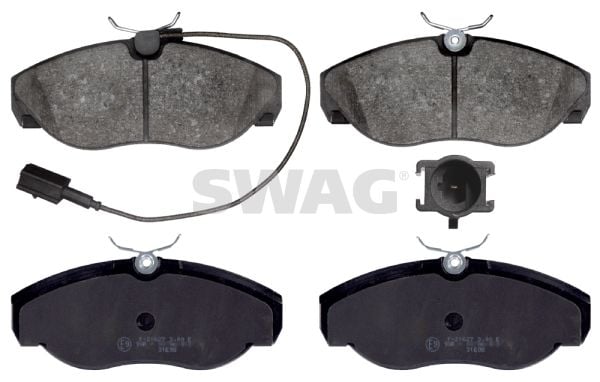 Fiat Ducato 1994-2005 Arası 1.9 TD Panorama/Combinato, 2.5 TDI Panorama/Combinato, 2.5 D Combinato, 1.9 TD Combinato Swag Marka Ön Balata