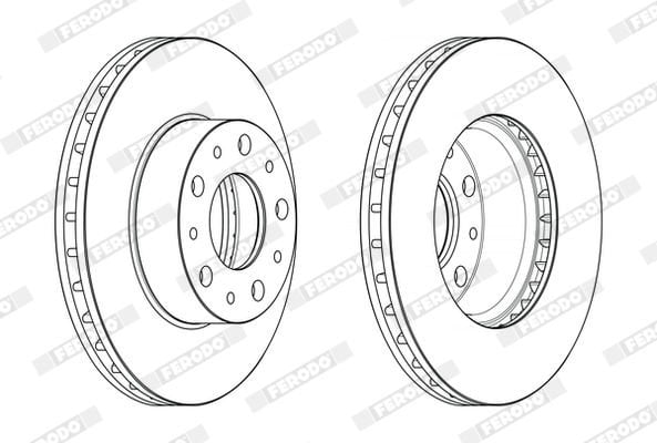 Fiat Ducato 2006-2010 Arası 140 Natural Power, 115 Multijet 2,0 D, 150 Multijet 3,0 D, 130 Multijet 2,3 D, 150 Multijet 2,3 D Ferodo Marka Ön Havalı Fren Diski
