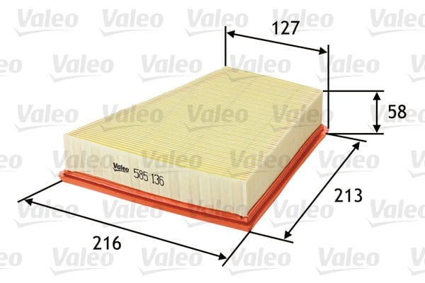 Volkswagen Polo 2001-2014 Arası 1.2 Valeo Marka Hava Filtresi