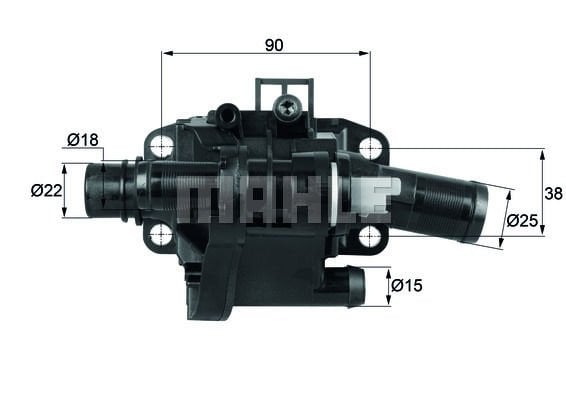 Peugeot 206 1998-2012 Arası 1.6 HDi 110 Mahle Marka Termostat