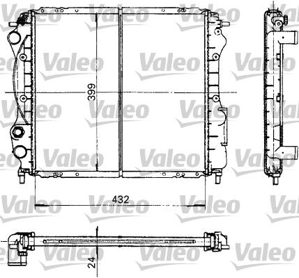 Renault Express 1985-2001 Arası 1.4 Valeo Marka Su Radyatörü