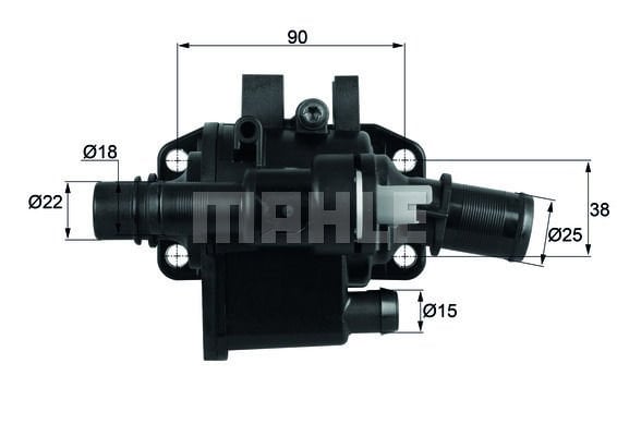 Peugeot 206 1998-2012 Arası 1.4 HDi eco 70, 1.4 HDi Mahle Marka Termostat