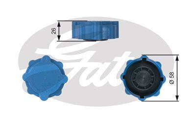 Skoda Felicia 1994-2001 Arası 1.3 Gates Marka Radyatör Yedek Su Depo Kapağı