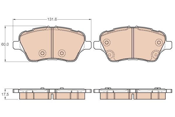 Ford Fiesta 2008-2012 Arası 1.4 LPG TRW Marka Ön Balata