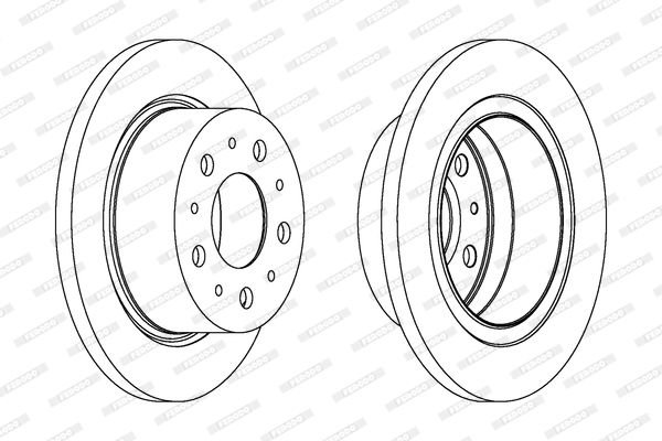 Fiat Ducato 2006-2010 Arası 150 Multijet 3,0 D, 115 Multijet 2,0 D, 150 Multijet 2,3 D, 130 Multijet 2,3 D Ferodo Marka Arka Fren Diski