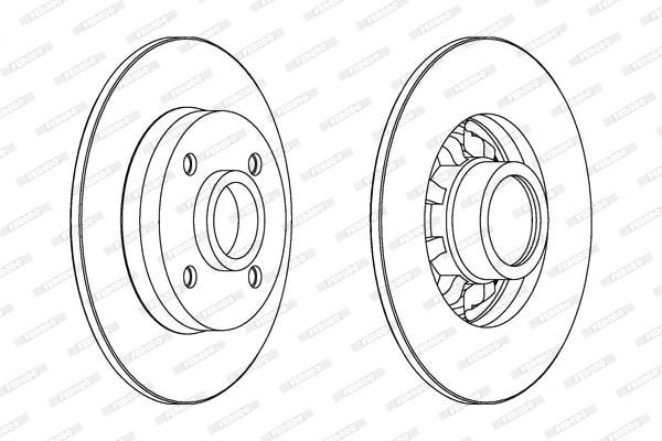 Citroen Ds4 2011-2015 Arası 1.6 THP 155 Ferodo Marka Arka Fren Diski