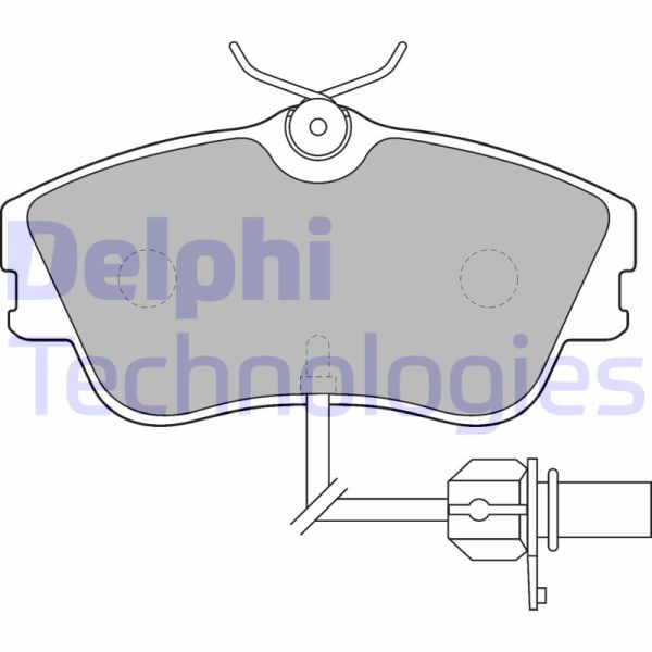 Volkswagen Transporter 1990-2004 Arası 1.9 TD, 2.5, 2.5 Syncro, 2.0, 2.5 TDI Delphi Marka Ön Balata
