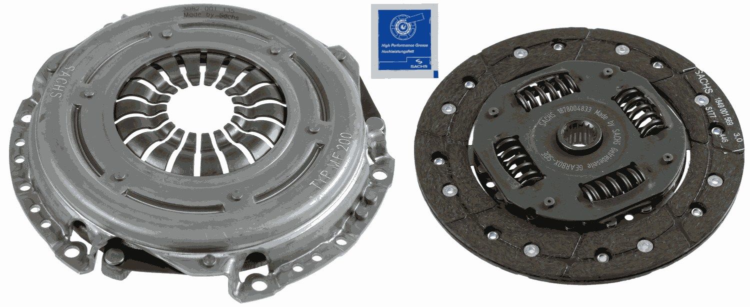 Ford Fiesta 2008-2012 Arası Sachs Marka Debriyaj Seti