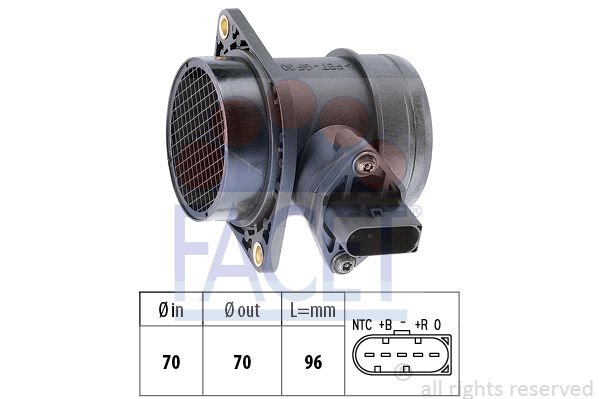 Volkswagen New Beetle 1998-2010 Arası 2.0 Facet Marka Hava Debimetresi