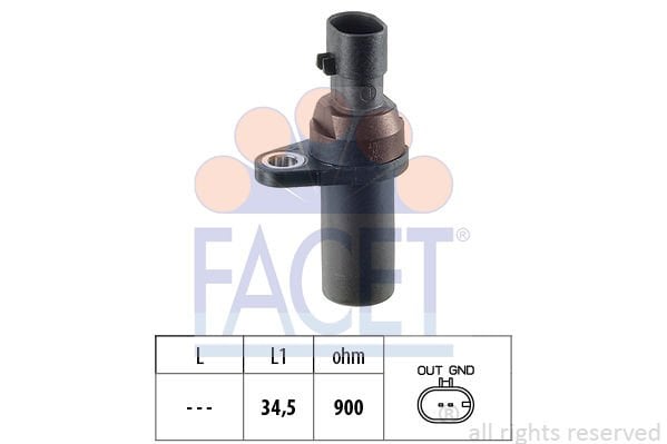 Fiat Idea 2003-2007 Arası 1.2 16V, 1.4 16V Facet Marka Krank Sensörü
