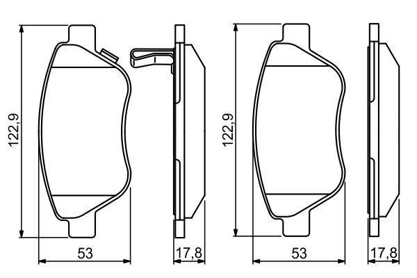 Opel Corsa 2006-2014 Arası 1.2 Bosch Marka Ön Balata