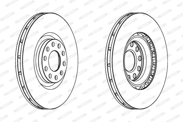 Audi A6 1997-2005 Arası 1.8 T quattro, 2.4, 2.7 T, 1.8 T, 2.7 T quattro Ferodo Marka Ön Fren Diski