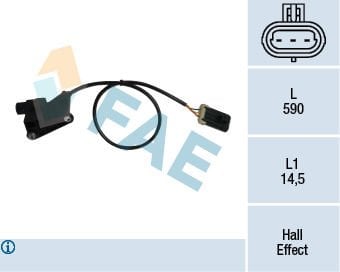 Opel Tigra 1994-2000 Arası 1.4 16V, 1.6 16V FAE Marka Eksantrik Devir Sensörü