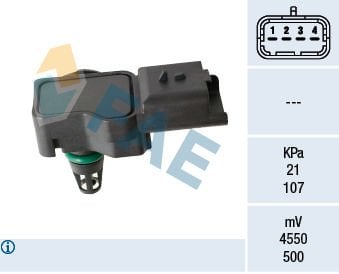 Peugeot 207 2006-2015 Arası 1.6 16V VTi, 1.6 16V FAE Marka Map Sensörü