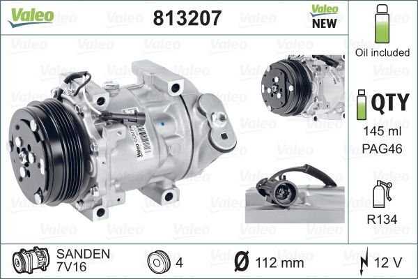 Fiat Ducato 2006-2010 Arası 130 Multijet 2,3 D Valeo Marka Klima Kompresörü