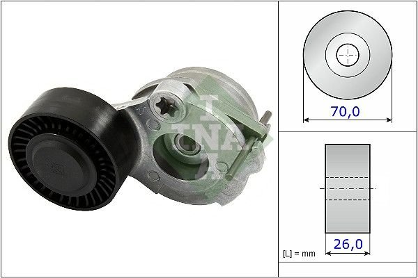 Porsche Cayenne 2010-2014 Arası 3.0 Diesel INA Marka Vantilatör Kayış Gergi Rulmanı