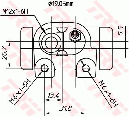 Citroen C2 2003-2017 Arası 1.4 TRW Marka Sağ-Sol Uyumlu ABSSIZ Fren Silindiri