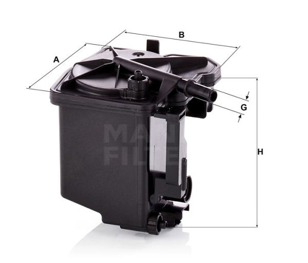 Scudo 1.6 mjt Mazot Filtresi Mann MAN-WK939/2Z