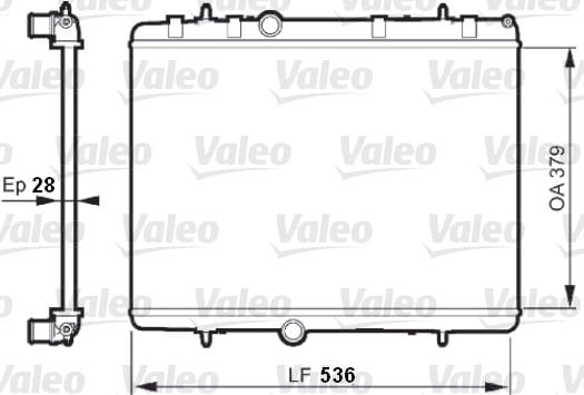 Citroen Ds4 2011-2015 Arası 1.6 VTi 120, 1.6 THP 155 Valeo Marka Su Radyatörü