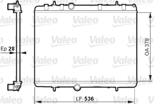 Citroen Ds4 2011-2015 Arası 1.6 VTi 120, 1.6 THP 155 Valeo Marka Su Radyatörü