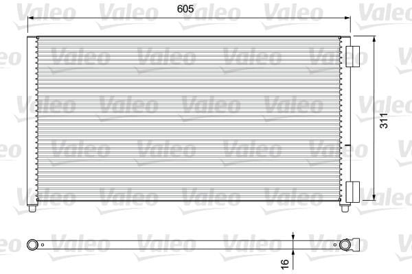 Fiat Punto 1999-2012 Arası 1.2 16V 80, 1.2 60 Valeo Marka Klima Radyatörü