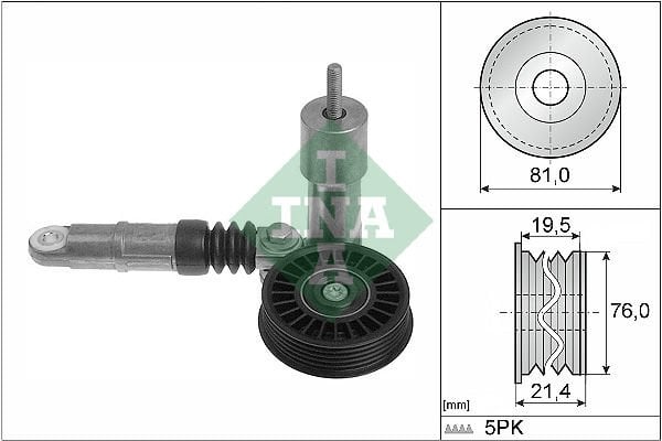 Volkswagen Golf 1997-2008 Arası 1.9 TDI INA Marka Vantilatör Kayış Gergi Rulmanı