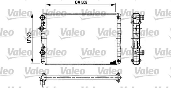 Volkswagen Polo 1994-2001 Arası 64 1.9 SDI, 64 1.9 D, 1.9 D, 1.4 TDI Valeo Marka Su Radyatörü