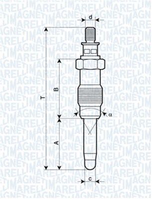 Renault 9 1981-1997 Arası 1.6 D Magneti Marelli Marka Kızdırma Bujisi