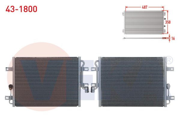 Palio 1.2 8V Klima Radyatörü Veka 43-1800