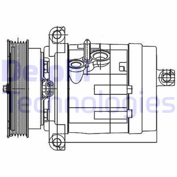 Chevrolet Captiva 2006-2010 Arası 3.2 4WD Delphi Marka Klima Kompresörü