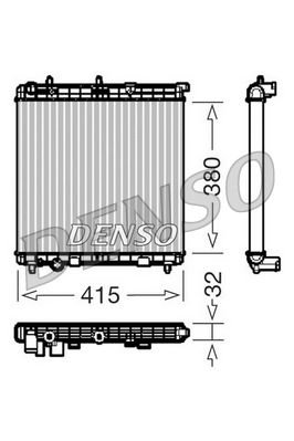 Citroen C2 2003-2017 Arası 1.4 HDi, 1.4 Denso Marka Su Radyatörü