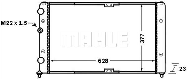 Volkswagen Polo 1995-2009 Arası 100 1.6, 60 1.4, 75 1.6 Mahle Marka Su Radyatörü