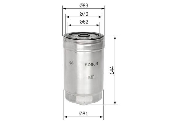 Alfa Romeo 156 1997-2006 Arası 1.9 JTD, 2.4 JTD Bosch Marka Mazot Yakıt Filtresi