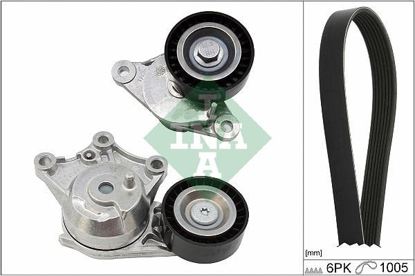 Citroen C4 2009-2013 Arası 1.6 BlueHDi 100 INA Marka Vantilatör Kayış Seti