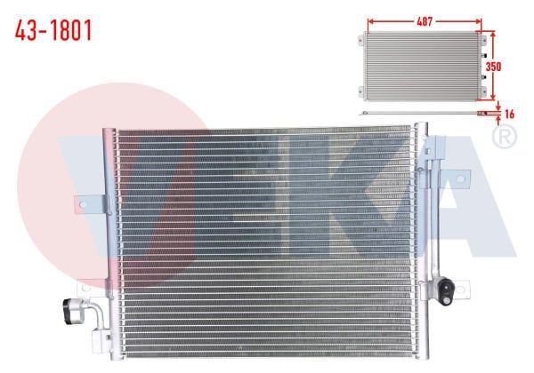 Albea 1.3 Klima Radyatörü Veka 43-1801