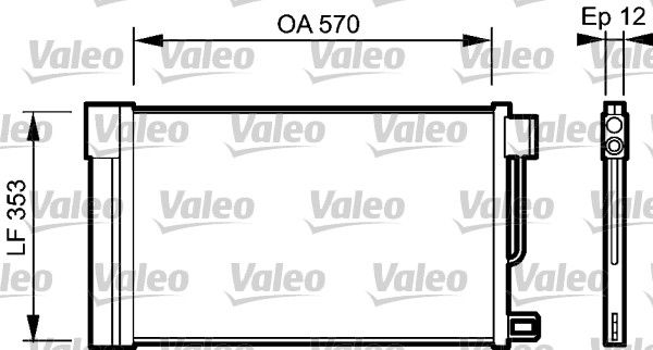 Fiat Punto 2005-2009 Arası 1.4 Natural Power Valeo Marka Klima Radyatörü