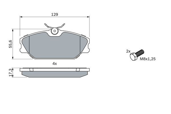 Renault Safrane 1996-2000 Arası 2.0 16V Bosch Marka Ön Balata