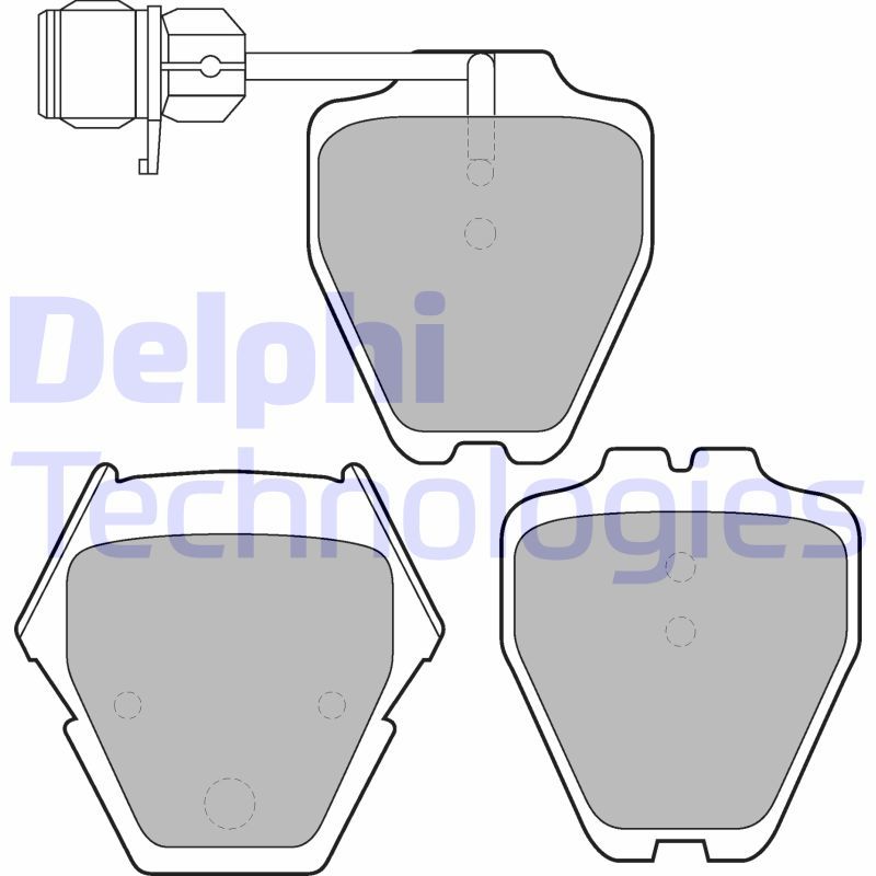 Audi A6 1997-2005 Arası 1.9 TDI Delphi Marka Ön Balata Fişli