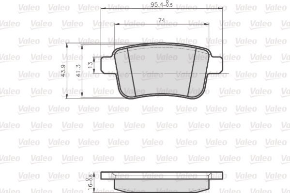 Renault Kangoo 2008-2012 Arası Z.E. Valeo Marka Arka Balata