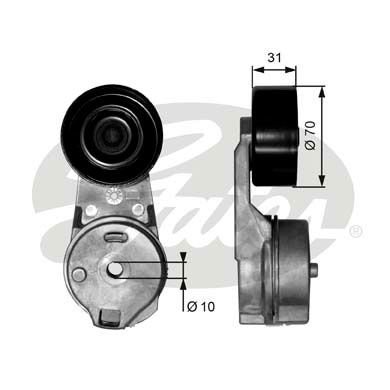 Volkswagen Lt 1996-2006 Arası 2.8 TDI Gates Marka Vantilatör Kayış Gergi Rulmanı