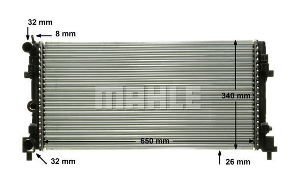 Volkswagen Polo 2009-2013 Arası 1.6 BiFuel Mahle Marka Su Radyatörü